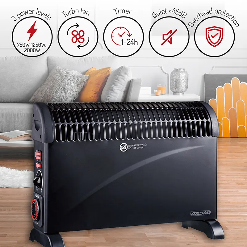 Convector Incalzire Ecran LCD 3 Trepte 2000W Mesko