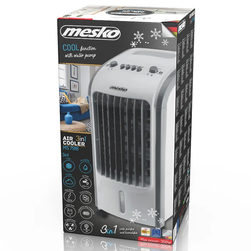 Racitor Aer Mobil Functie Umidificare Purificare Mesko