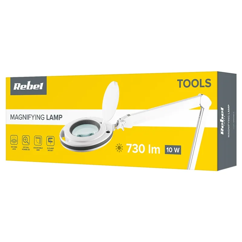 Lampa cu Lupa 5 Dioptrii 10W Rebel
