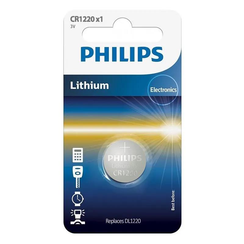 Baterie Lithium CR1220 Blister 1 Buc Philips