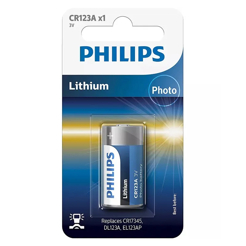 Baterie Lithium CR123 Blister 1 Buc Philips