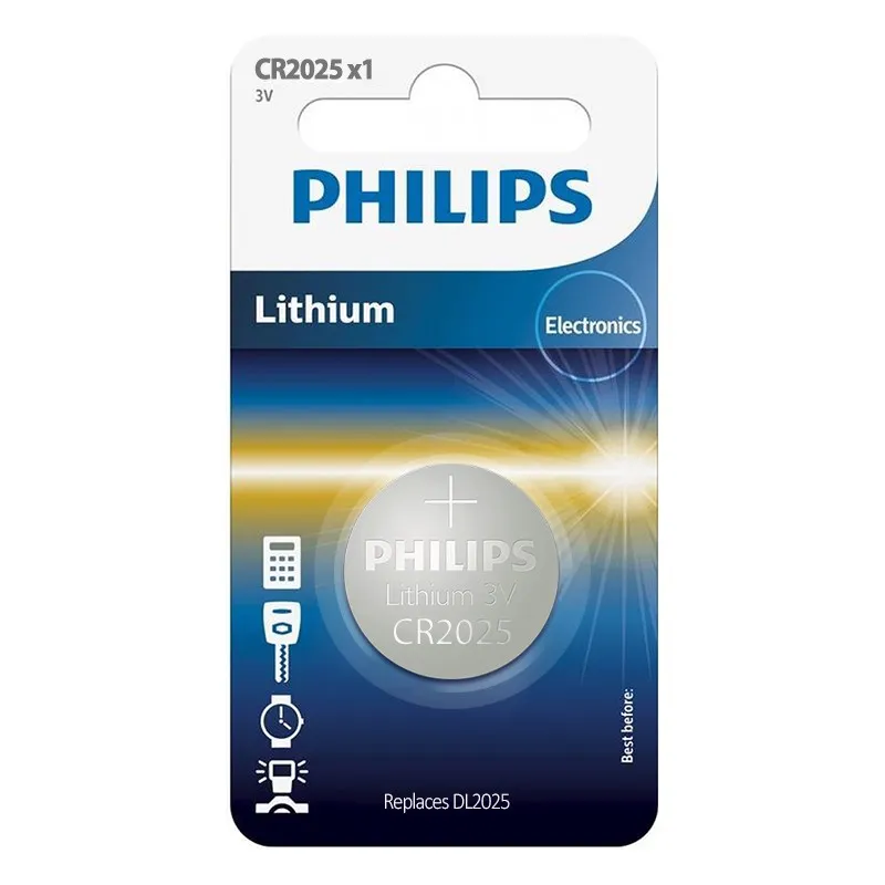 Baterie Lithium CR2025 Blister 1 Buc Philips