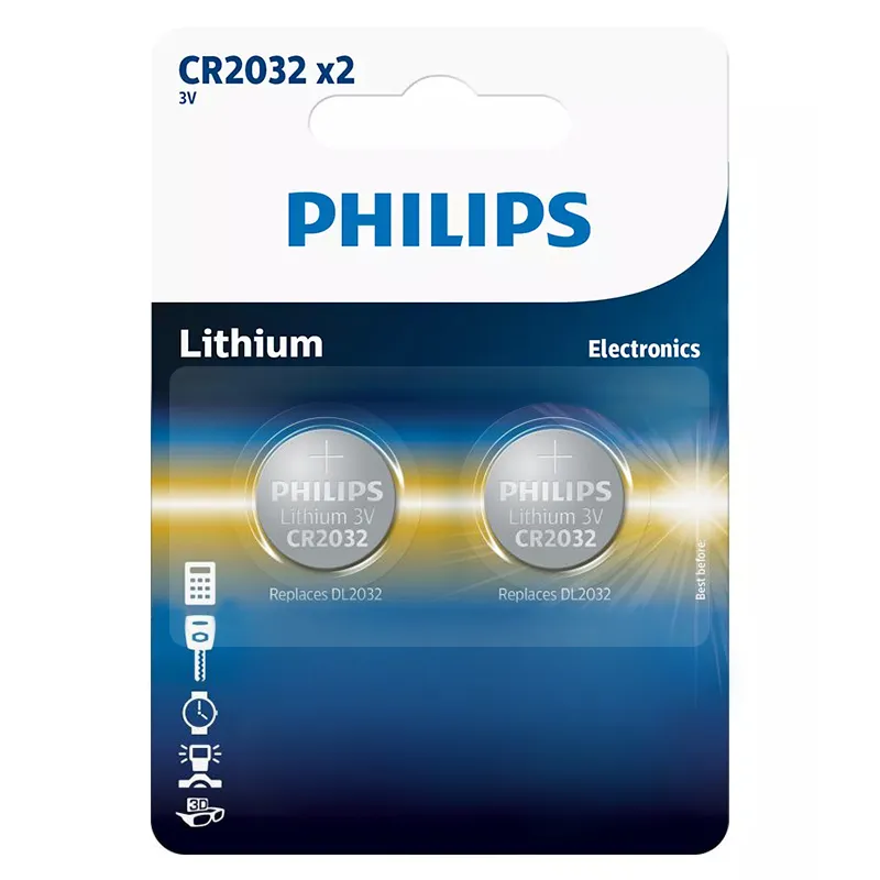 Baterie Lithium CR2032 Blister 2 Buc Philips