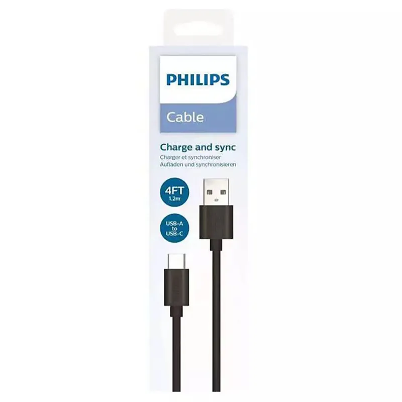 Cablu USB-A USB-C 1.2M Philips