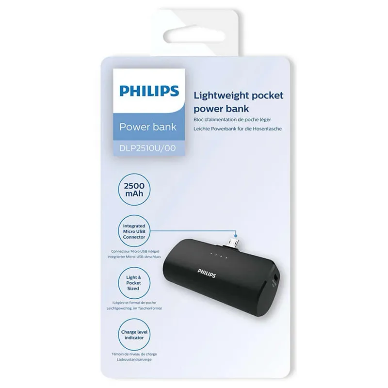 Powerbank Li-Polymer 2500MAH Philips
