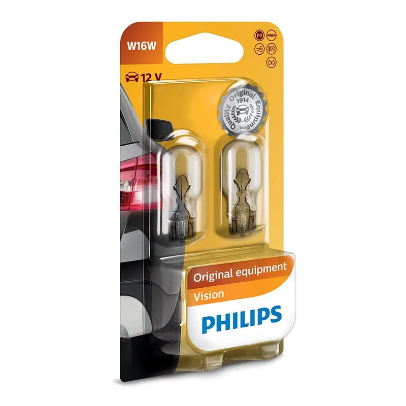 Set Becuri Auto W16W Philips