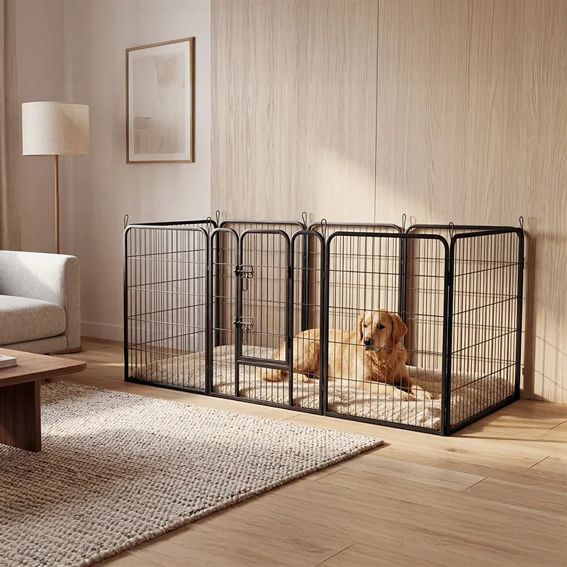Tarc Modular pentru Caini 8 Panouri 80X100 CM Rebel Ani