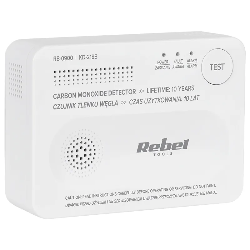 Detector Senzor Monoxid de Carbon Rebel