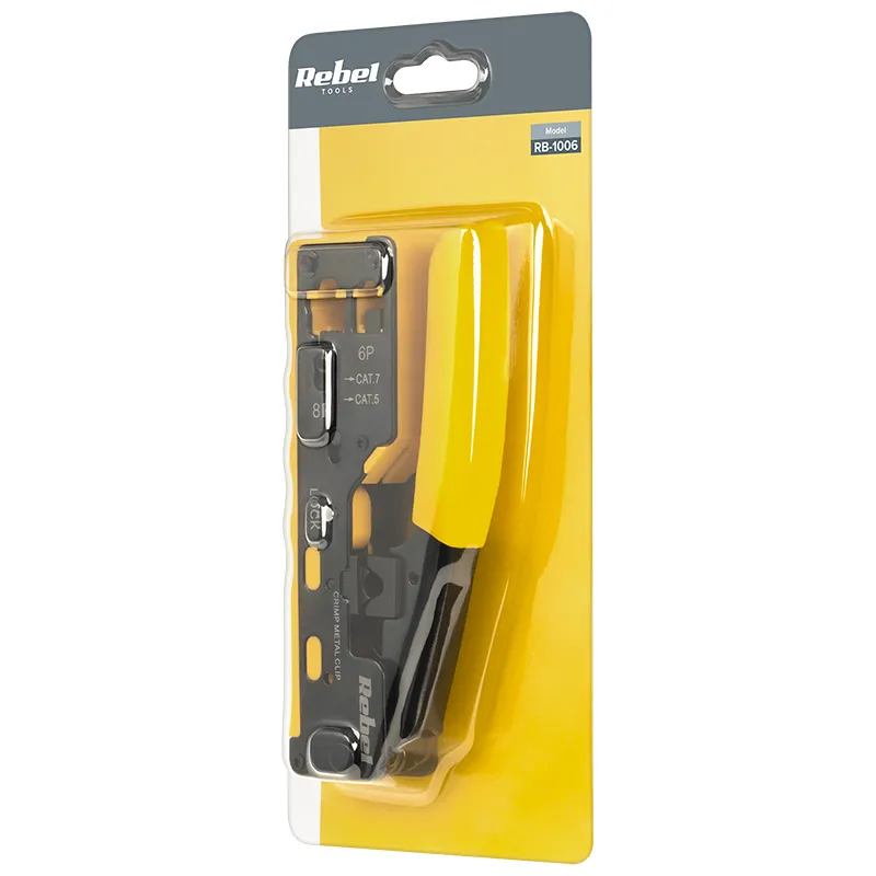 Cleste Sertizare RJ45 RJ12 Pass-Through Rebel