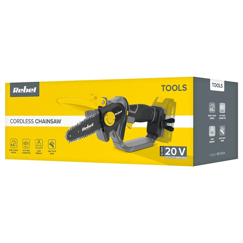 Mini Ferastrau Lant 20V fara Acumulator Rebel
