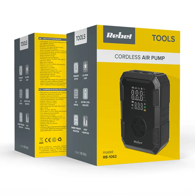 Compresor Portabil 4000MAH Rebel