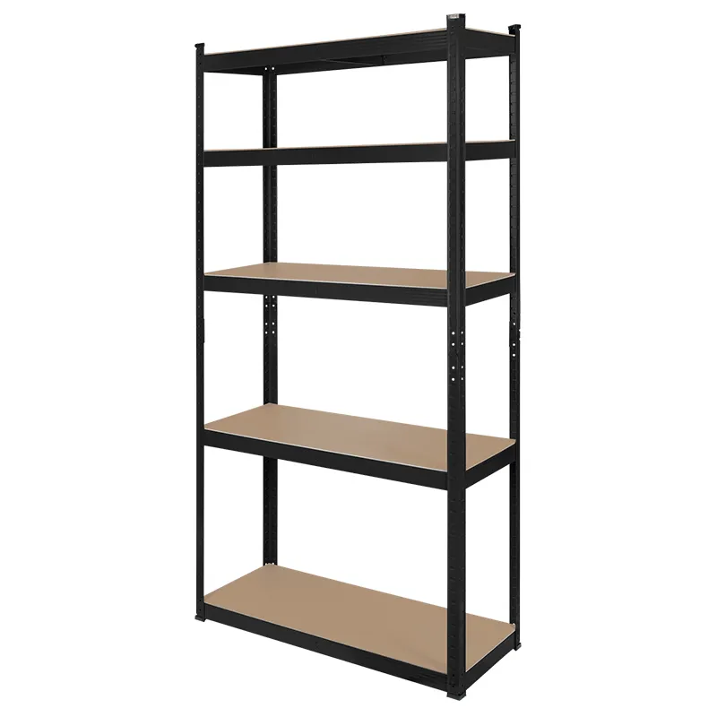 Raft Metalic 5 Polite 750KG MDF 180X90X40 Negru Rebel