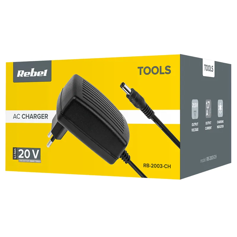 Charger Acumulatori 20V 2A / 4A Rebel Tools