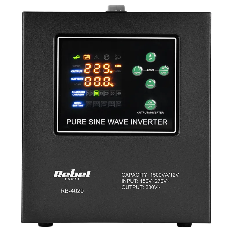 UPS Centrale Sinus Pur 1500VA 1050W 12V LIFEPO4 Rebel