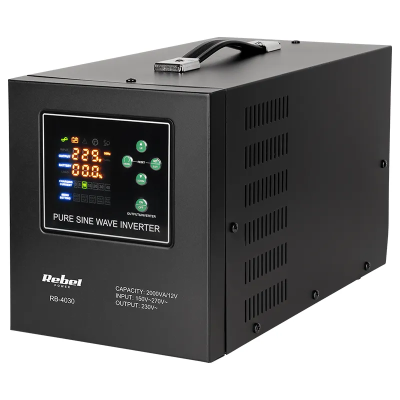 UPS Centrale Sinus Pur 2000VA 1200W 12V LIFEPO4 Rebel