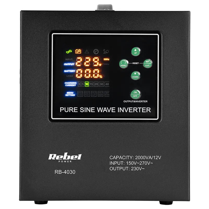 UPS Centrale Sinus Pur 2000VA 1200W 12V LIFEPO4 Rebel
