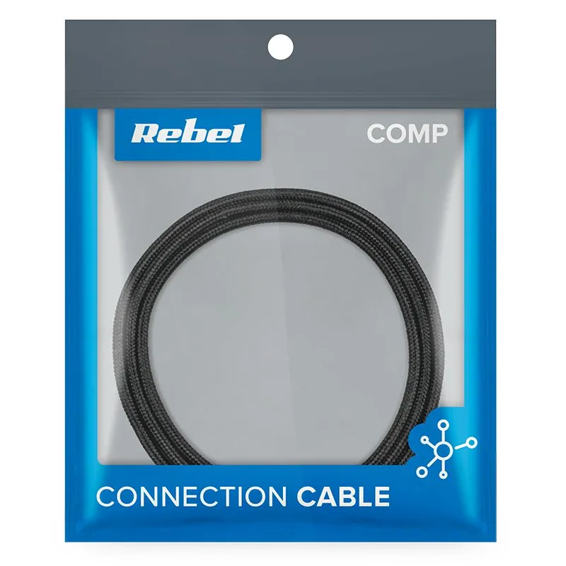 Cablu USB Magnetic 3 in 1 100CM Negru Rebel