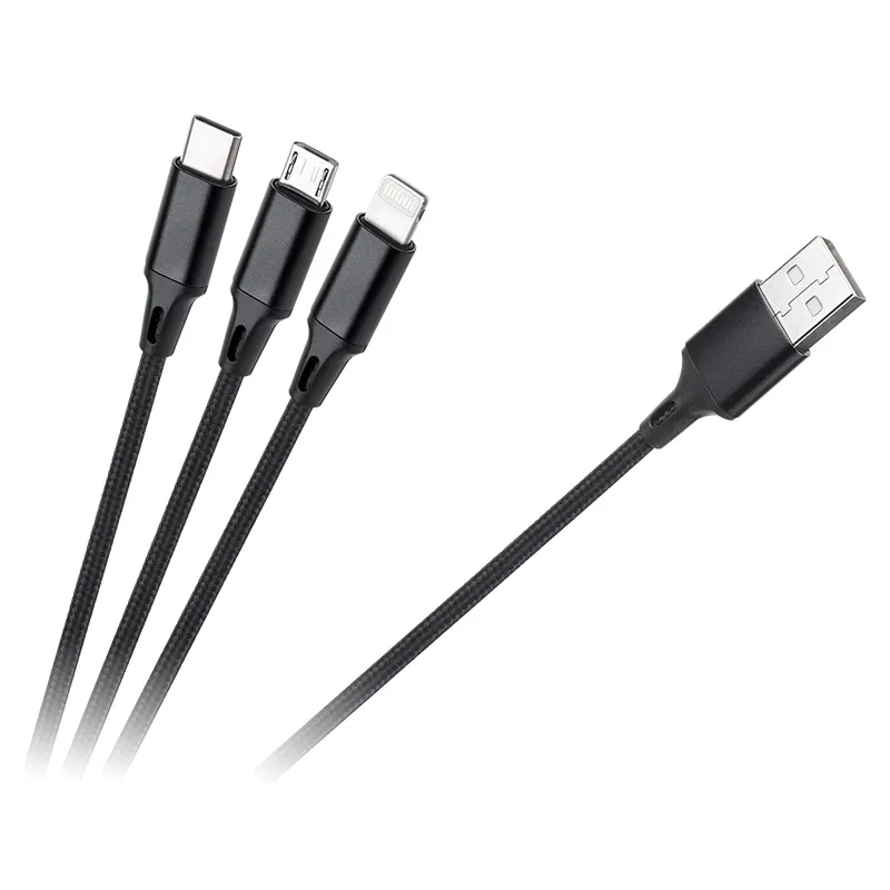 Cablu USB 3 in 1 100CM Rebel