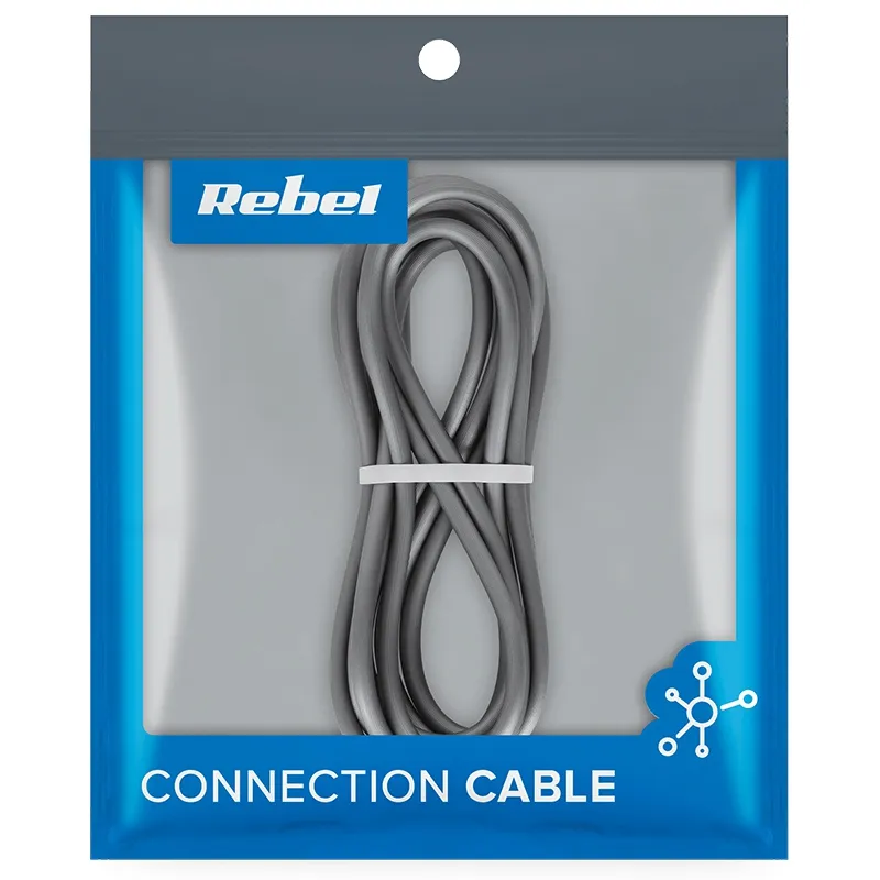 Cablu USB 3.0 - USB Tip C 200 CM Negru Rebel
