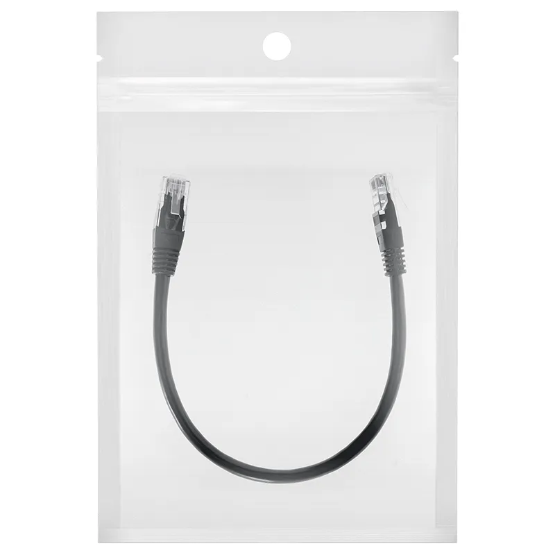 Cablu Patchcord UTP CAT6 0.25M Negru Rebel