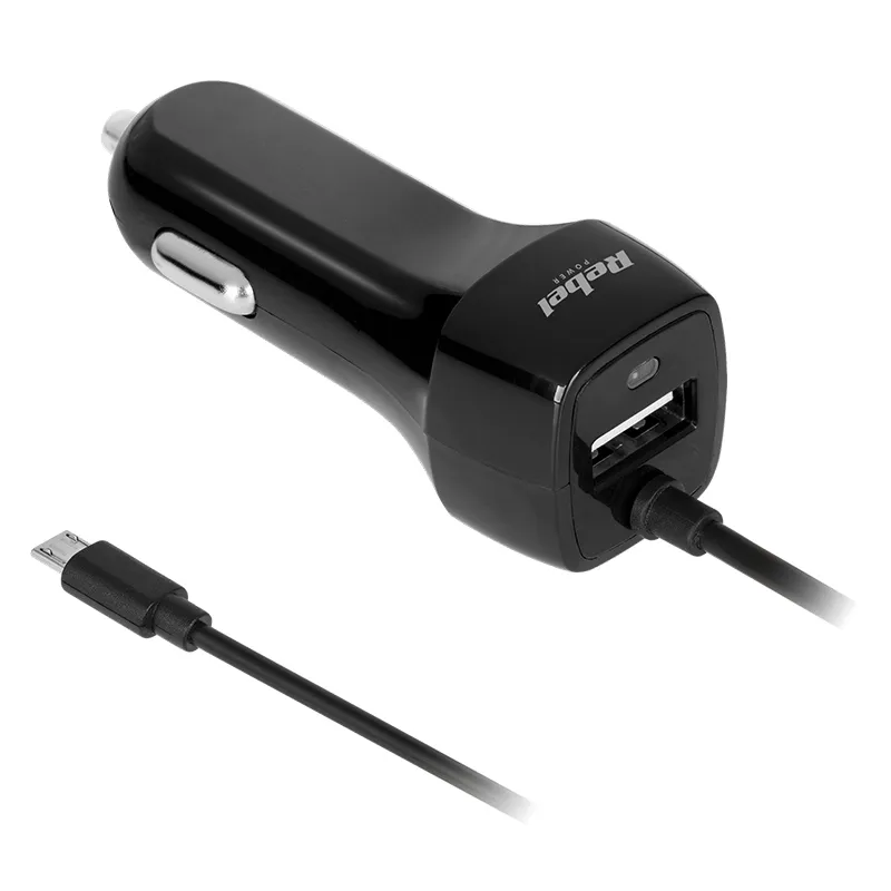 Incarcator Auto Micro USB 2100MA Rebel