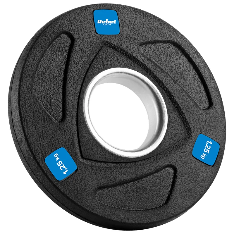 Disc Greutate Fonta Cauciucata Set 4 X 1.25 KG Rebel AC
