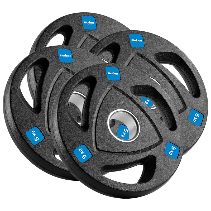 Disc Greutate Fonta Cauciucata Set 4 X 5 KG Rebel Activ