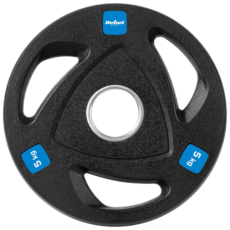 Disc Greutate Fonta Cauciucata Set 4 X 5 KG Rebel Activ