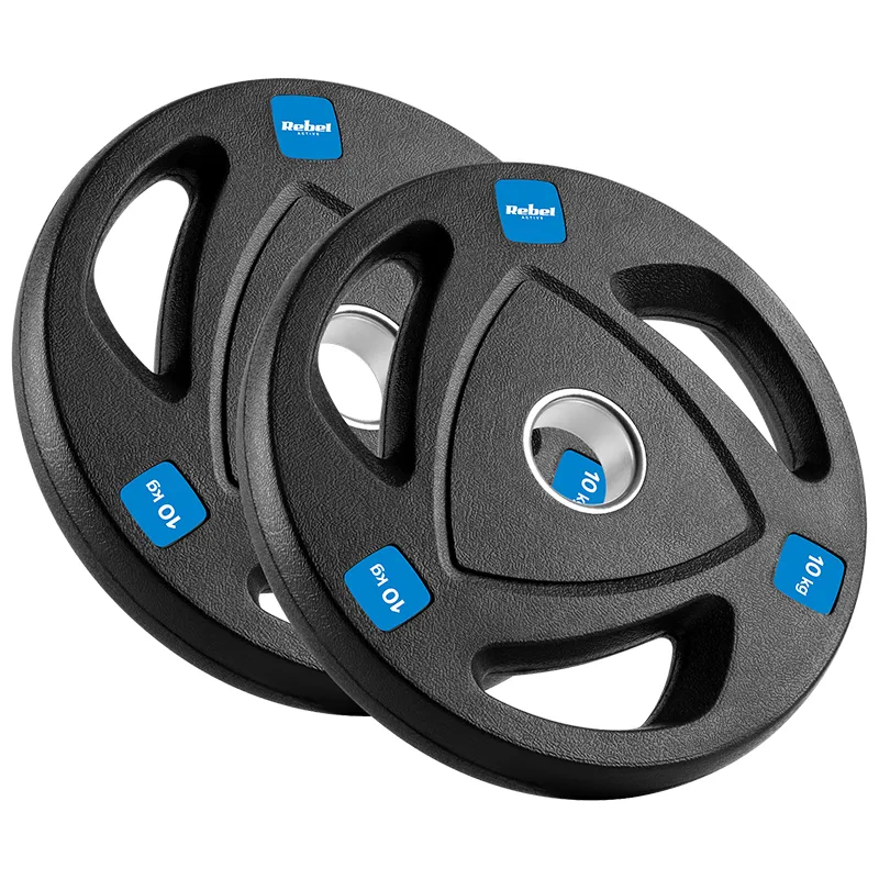 Disc Greutate Fonta Cauciucata Set 2 X 10 KG Rebel Acti