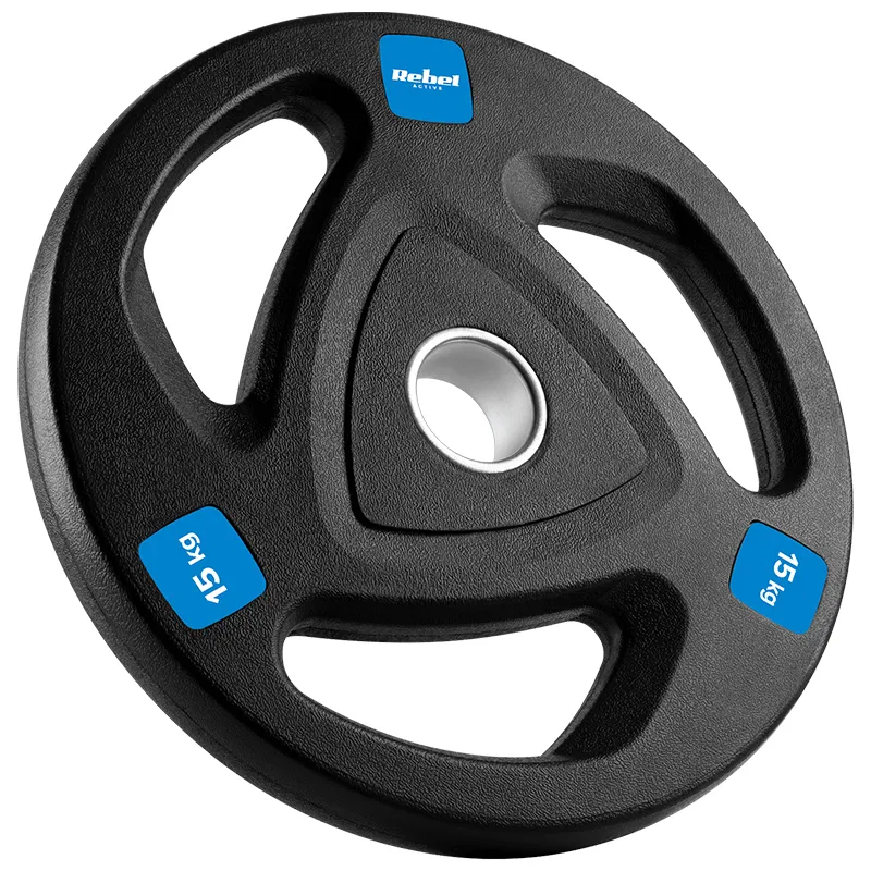 Disc Greutate Fonta Cauciucata Set 2 X 15 KG Rebel Acti