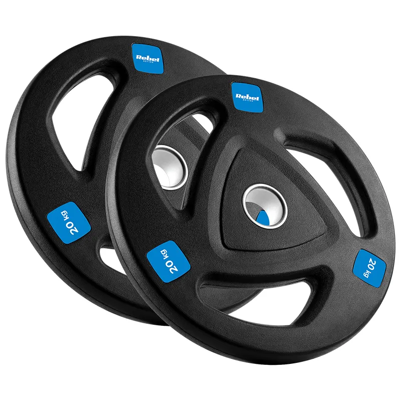 Disc Greutate Fonta Cauciucata Set 2 X 20 KG Rebel Acti
