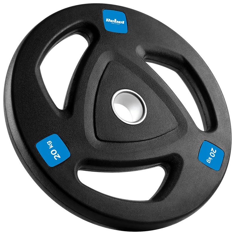 Disc Greutate Fonta Cauciucata Set 2 X 20 KG Rebel Acti