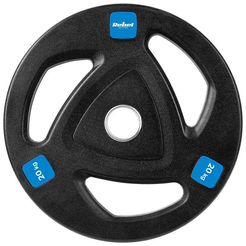 Disc Greutate Fonta Cauciucata Set 2 X 20 KG Rebel Acti