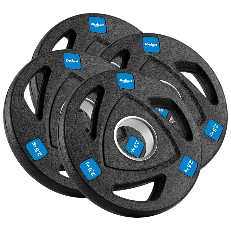 Disc Greutate Fonta Cauciucata Set 30 KG Rebel Active