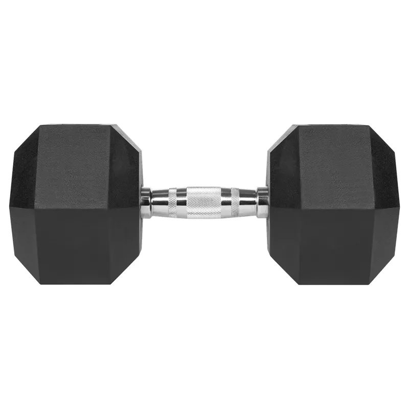 Gantere Dumbbell Hex Fonta Cauciucata 25KG Rebel Active