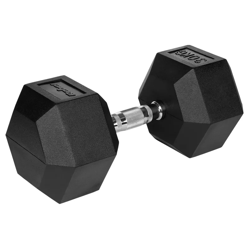Gantere Dumbbell Hex Fonta Cauciucata 30KG Rebel Active