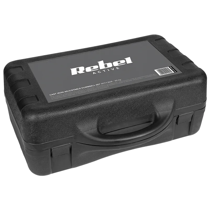 Gantere Reglabile cu Valiza Total 30KG Rebel Active
