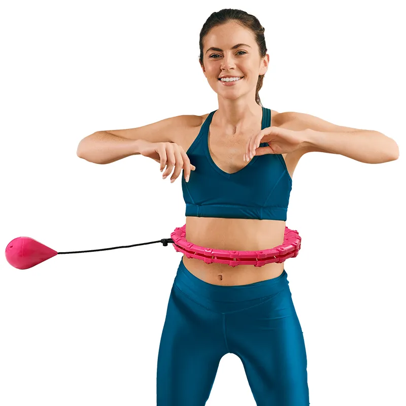 Cerc Fitness Smart Hula Hop 50 CM Roz Rebel Active
