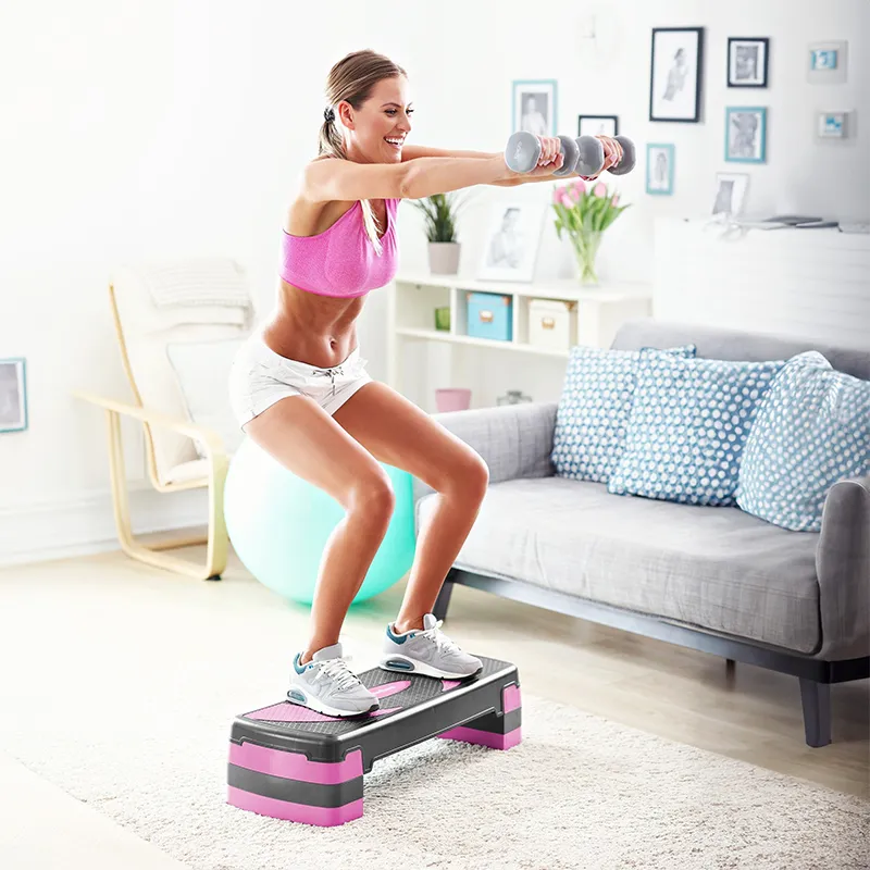 Stepper Aerobic 3 Nivele Gri Violet Rebel Active