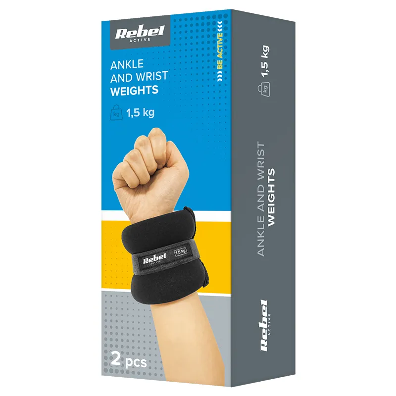 Set 2 Greutati Incheietura 2X1.5KG Rebel Active