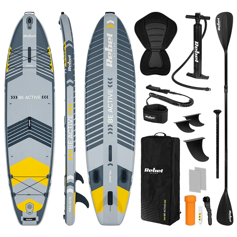 Set Placa Gonflabila Stand Up Paddle Sup Pro Rebel Acti