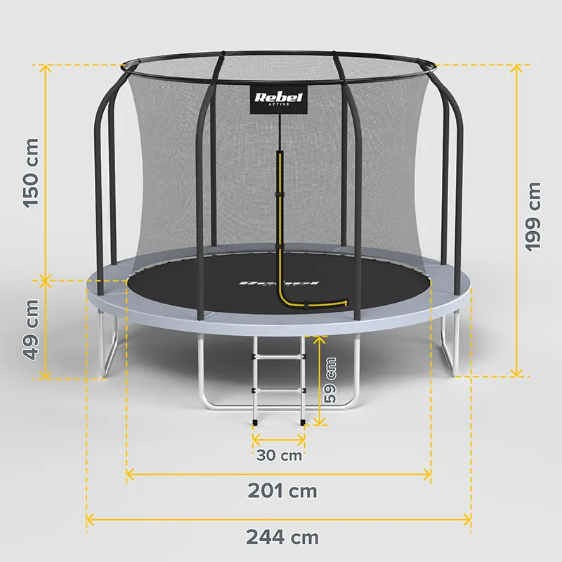 Trambulina 8FT 244CM Rebel Active