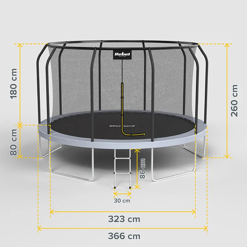 Trambulina 12FT 366CM Rebel Active