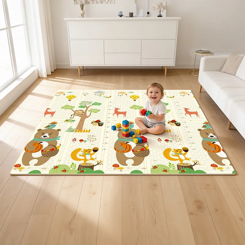 Covoras de Joaca Bebelusi 200X180CM Animale Rebel