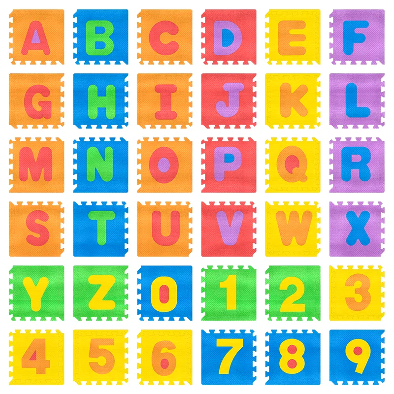 Covoras Educativ Puzzle 180X180CM Alfabet Rebel