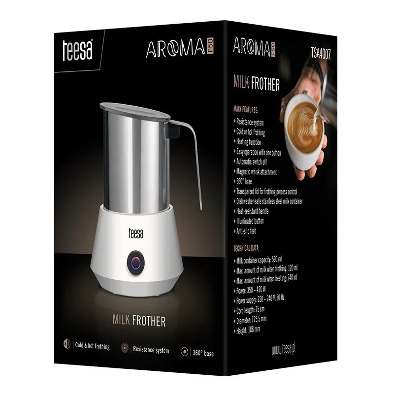Resigilat - Aparat Spumare Lapte Milk Frother Aroma Teesa