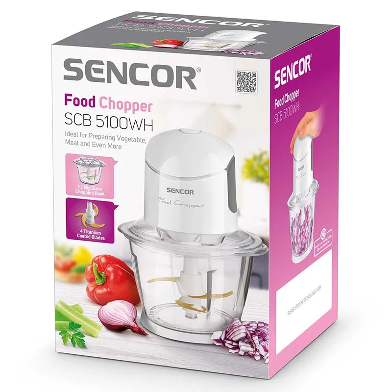 Tocator Chopper Bol Sticla 1L 800W Sencor