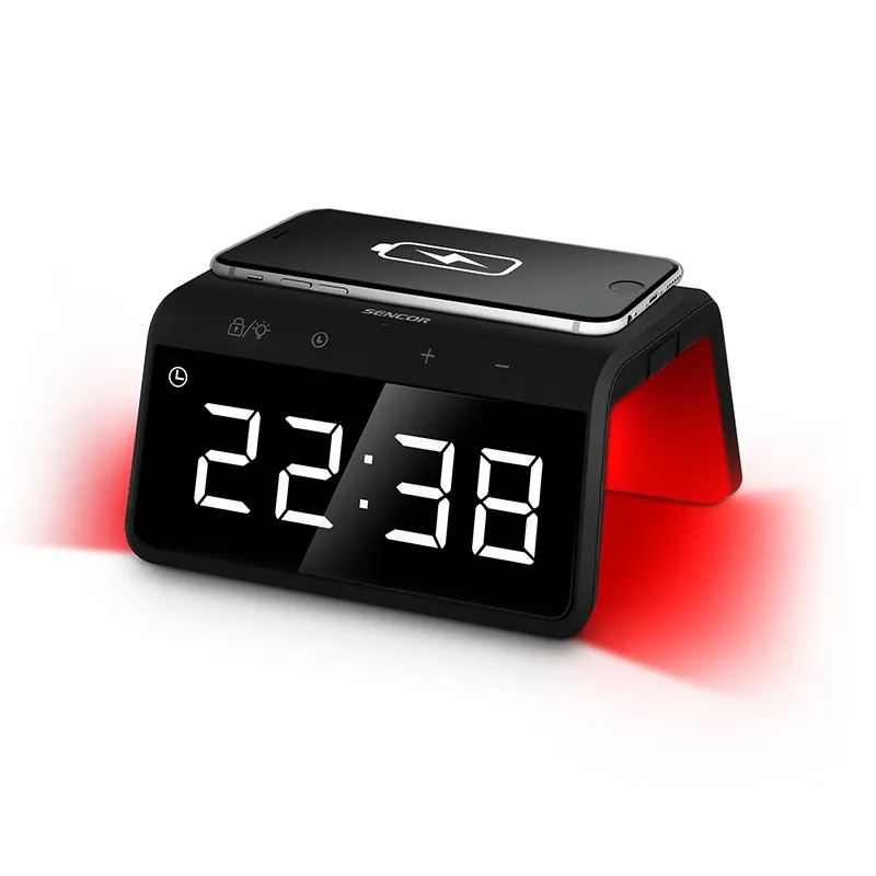 Ceas Digital cu Incarcare Wireless Sencor