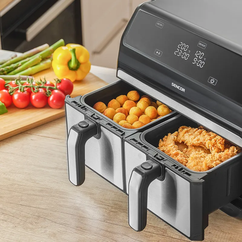Friteuza Dubla Airfryer 2X4 L 1700W Vitafryer Sencor
