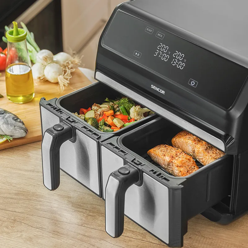Friteuza Dubla Airfryer 2X4 L 1700W Vitafryer Sencor